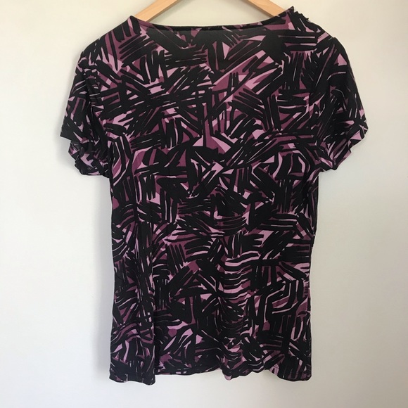 3/$25 🌷 Merona Purple Short Sleeve Blouse - Picture 4 of 6